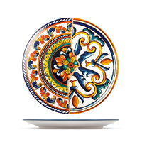 H&H Positano Flat Plate in Stoneware Set of 6 Pcs