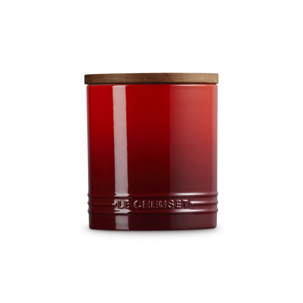 1.1 L - Le Creuset Evolution jar in vitrified stoneware with wooden lid