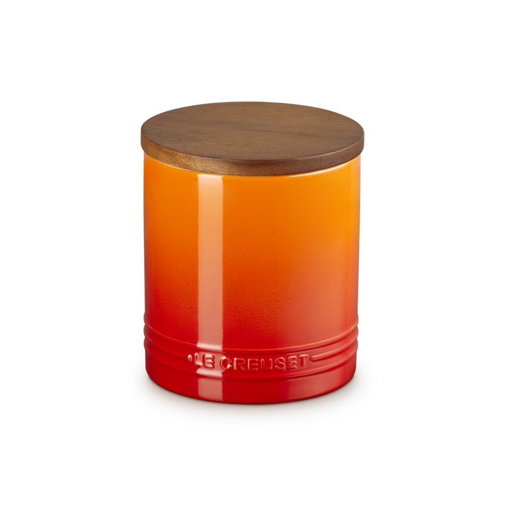 1.1 L - Le Creuset Evolution jar in vitrified stoneware with wooden lid