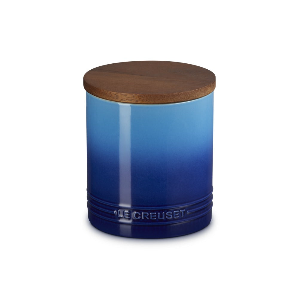1.1 L - Le Creuset Evolution jar in vitrified stoneware with wooden lid