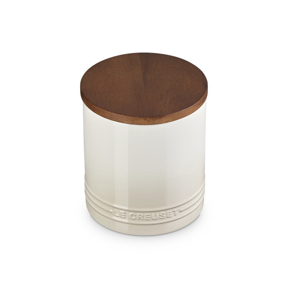 1.1 L - Le Creuset Evolution jar in vitrified stoneware with wooden lid