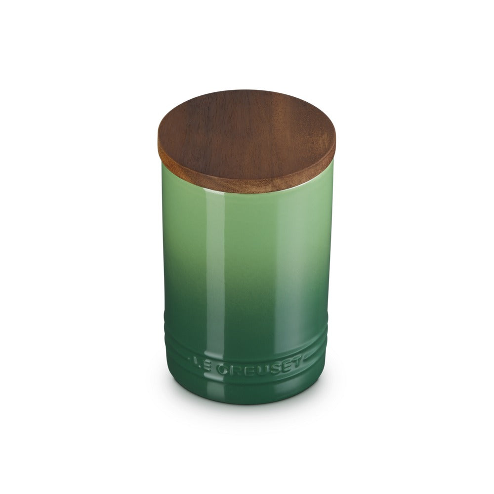 77 cl - Le Creuset Evolution bocal en grès vitrifié avec couvercle en bois