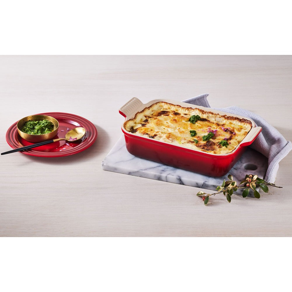 26x17 cm - Le Creuset Tradition rechthoekige ovenschaal in geglazuurd steengoed
