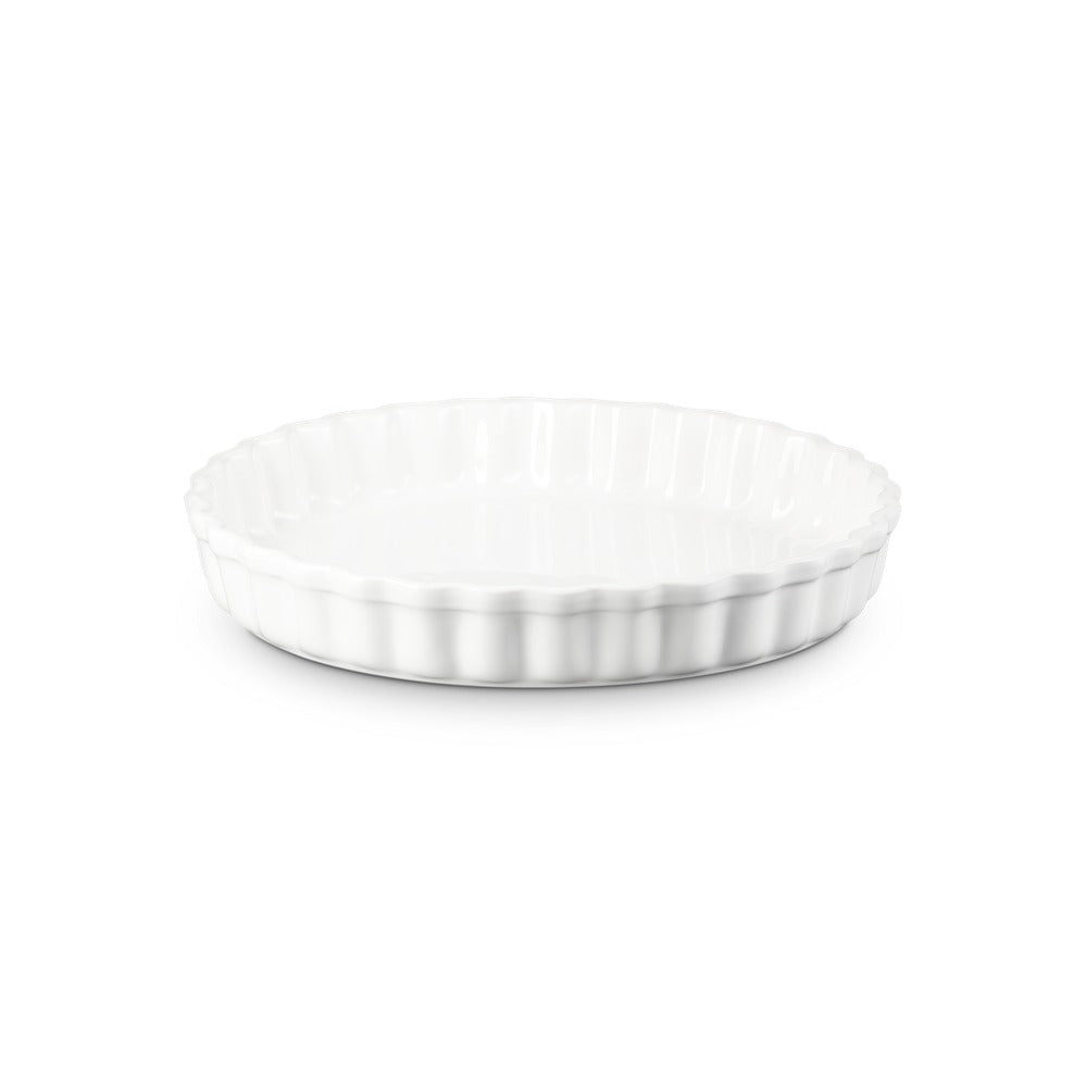 28 cm - Le Creuset Tradition moule à tarte rond en grès vitrifié