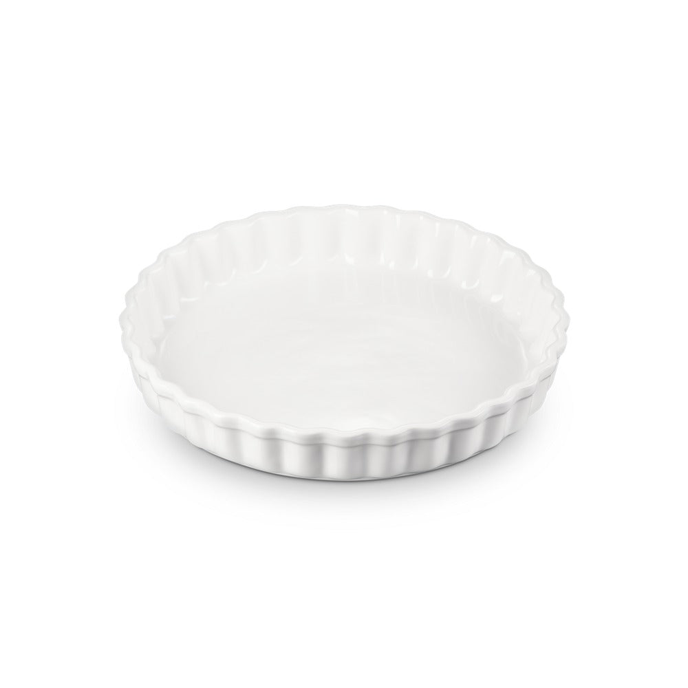 28 cm - Le Creuset Tradition moule à tarte rond en grès vitrifié