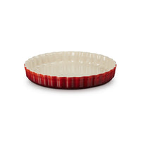 28 cm - Le Creuset Tradition moule à tarte rond en grès vitrifié