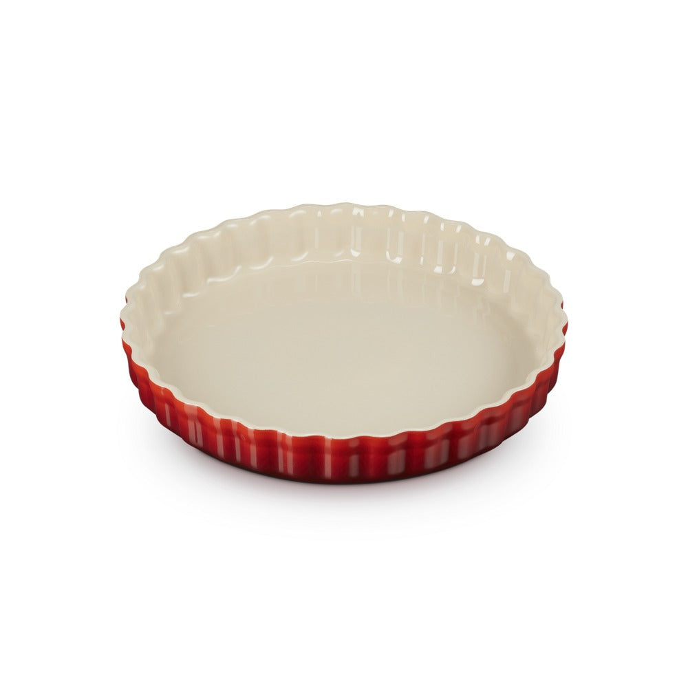 28 cm - Le Creuset Tradition moule à tarte rond en grès vitrifié