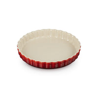 28 cm - Le Creuset Tradition moule à tarte rond en grès vitrifié