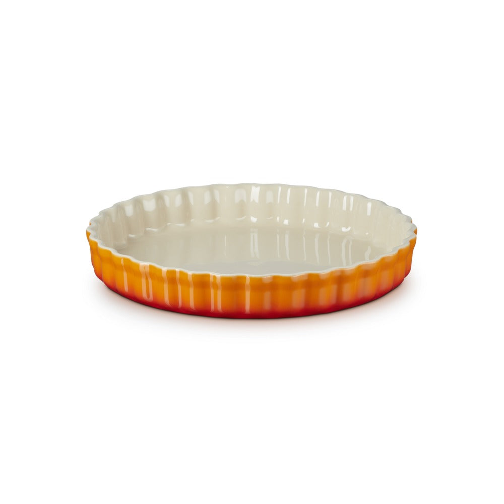 28 cm - Le Creuset Tradition moule à tarte rond en grès vitrifié