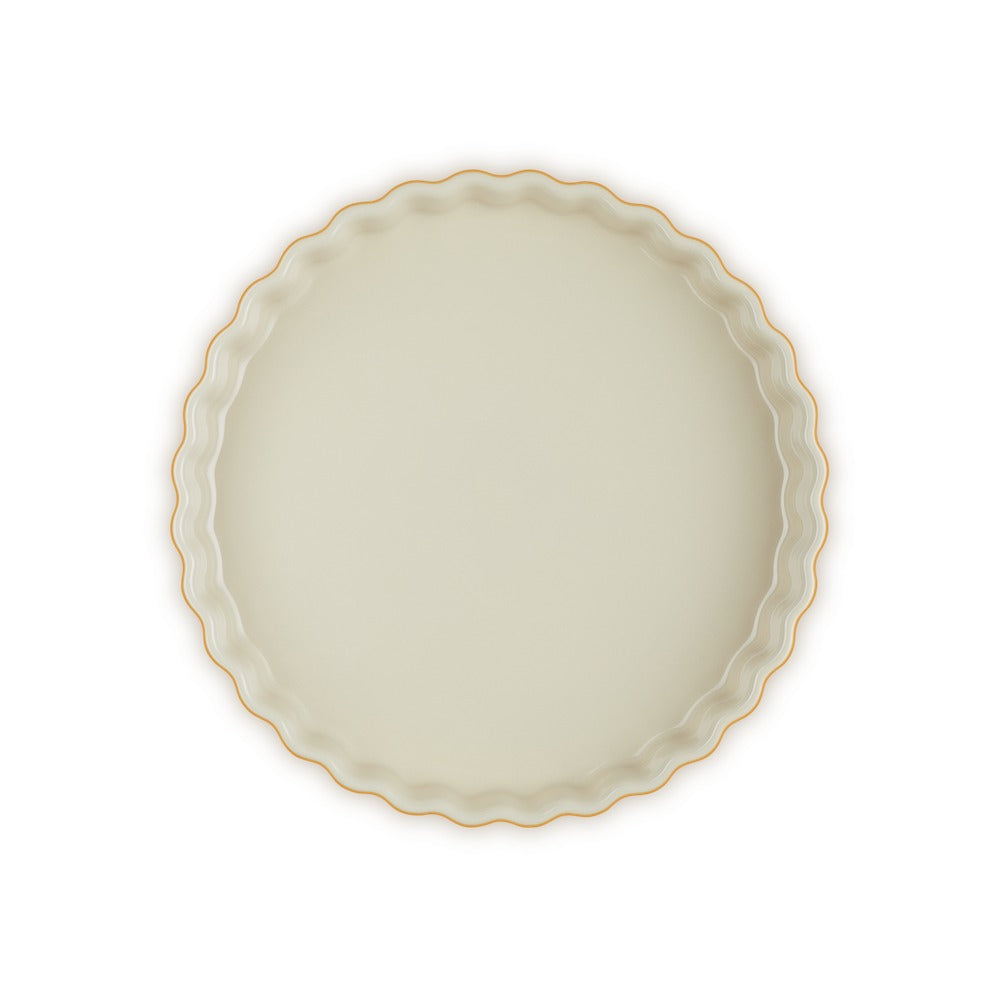 28 cm - Le Creuset Tradition moule à tarte rond en grès vitrifié