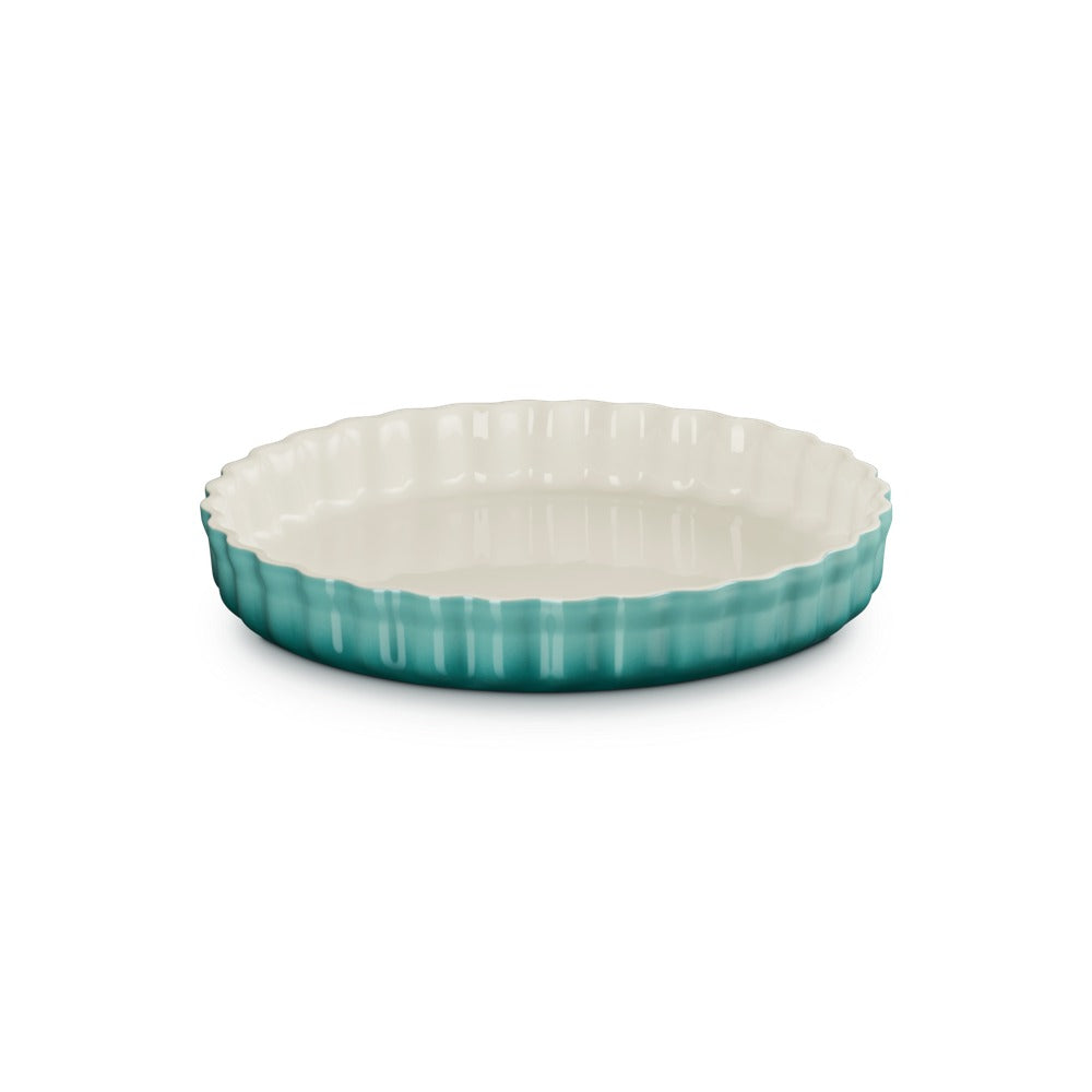 28 cm - Le Creuset Tradition moule à tarte rond en grès vitrifié