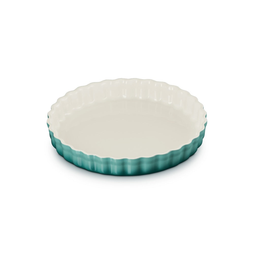 28 cm - Le Creuset Tradition moule à tarte rond en grès vitrifié