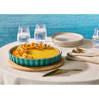 28 cm - Le Creuset Tradition moule à tarte rond en grès vitrifié