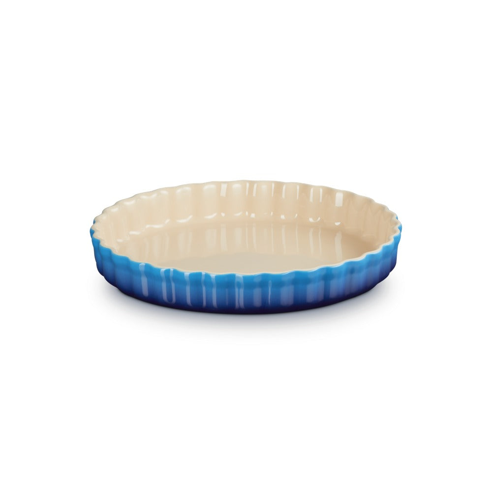 28 cm - Le Creuset Tradition moule à tarte rond en grès vitrifié