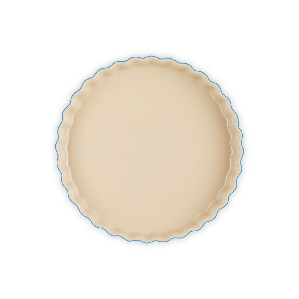 28 cm - Le Creuset Tradition moule à tarte rond en grès vitrifié