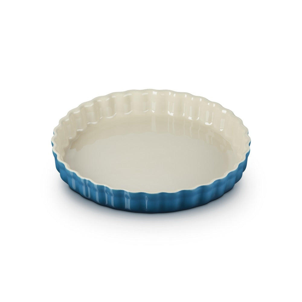28 cm - Le Creuset Tradition moule à tarte rond en grès vitrifié