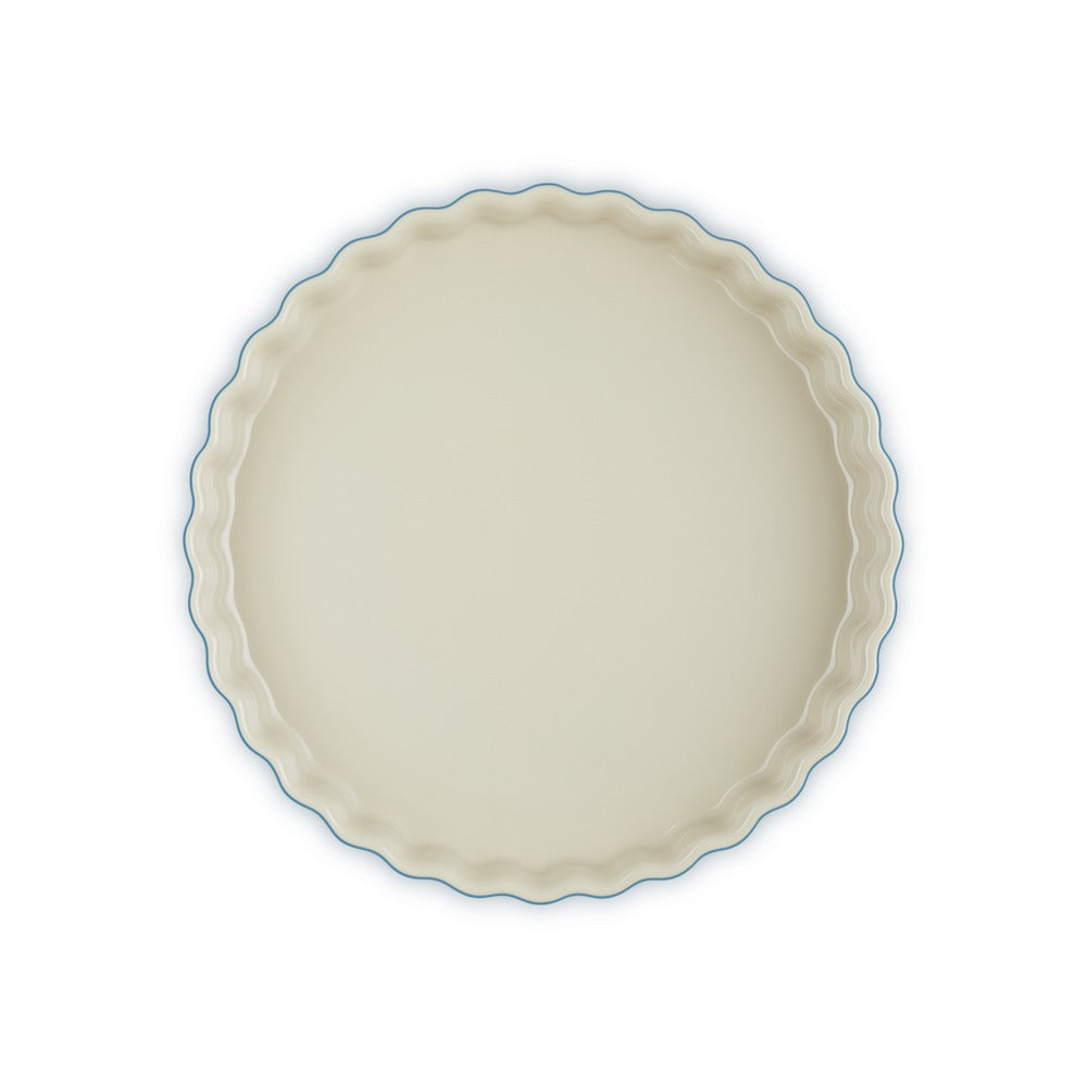28 cm - Le Creuset Tradition moule à tarte rond en grès vitrifié