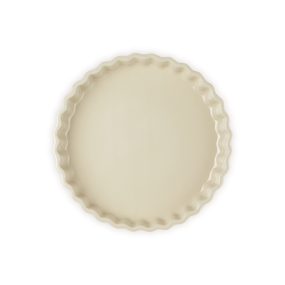 28 cm - Le Creuset Tradition moule à tarte rond en grès vitrifié