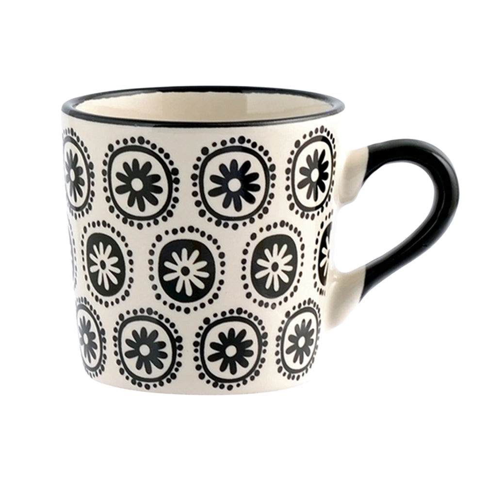 22 cl - H&H Vhera Tasse À Thé Couleurs Assorties en Grès Lot de 6 Pièces
