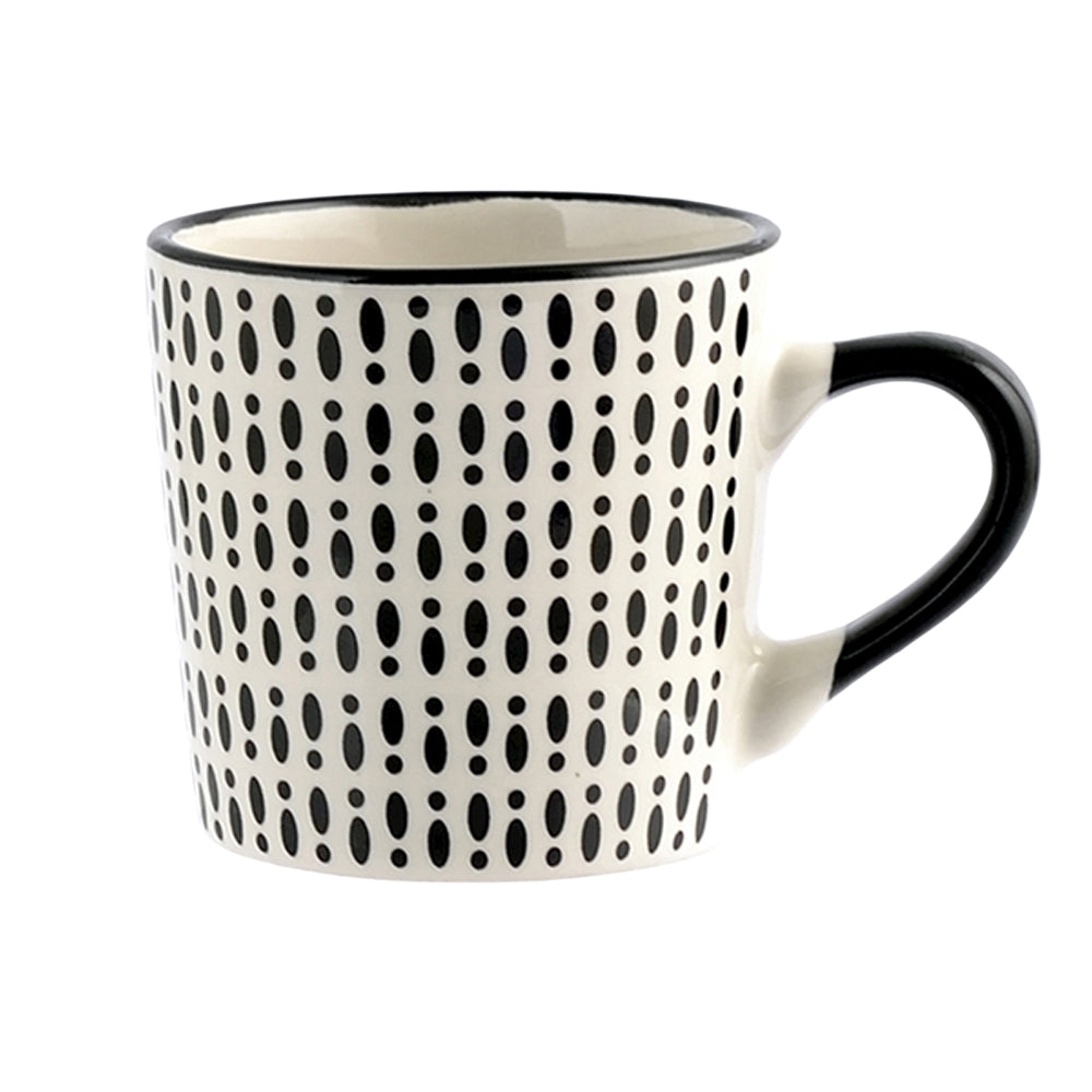 22 cl - H&H Vhera Tasse À Thé Couleurs Assorties en Grès Lot de 6 Pièces