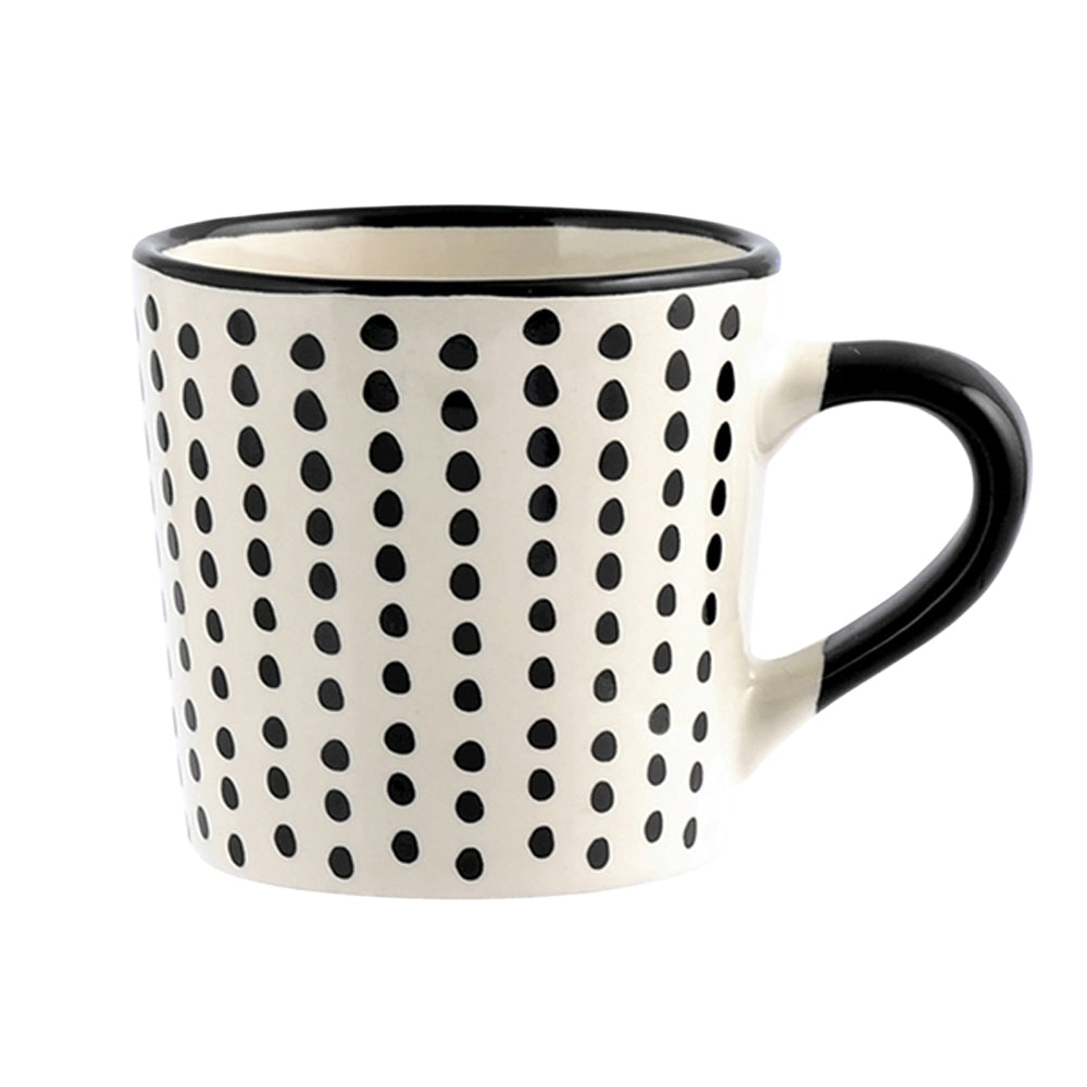 22 cl - H&H Vhera Tasse À Thé Couleurs Assorties en Grès Lot de 6 Pièces