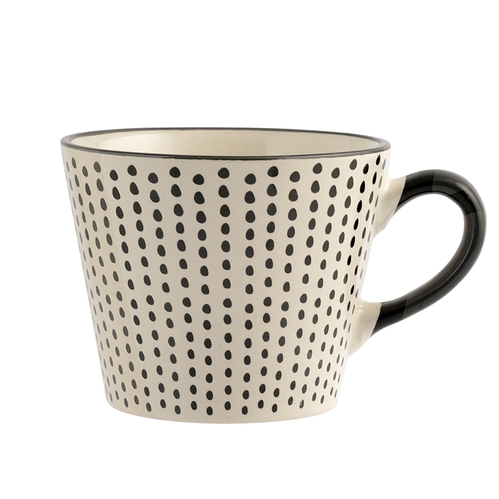 34 cl - H&H Vhera Tasse Cappuccino Couleurs Assorties en Grès Lot de 6 Pièces