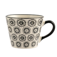 34 cl - H&H Vhera Tasse Cappuccino Couleurs Assorties en Grès Lot de 6 Pièces