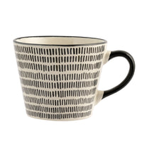 34 cl - H&H Vhera Tasse Cappuccino Couleurs Assorties en Grès Lot de 6 Pièces