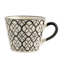 34 cl - H&H Vhera Tasse Cappuccino Couleurs Assorties en Grès Lot de 6 Pièces