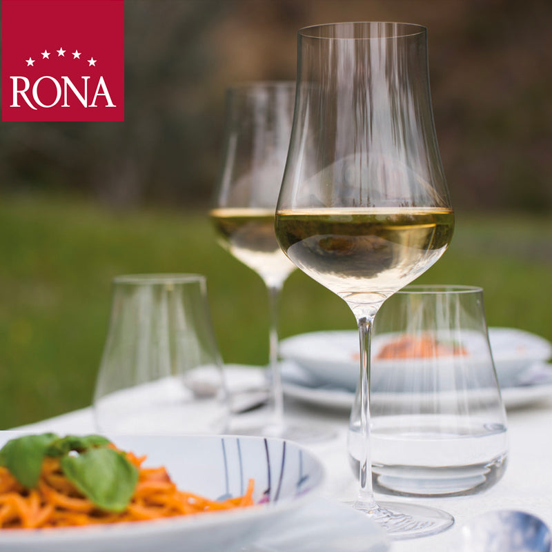52 Cl Rona Umana Young White and Rosé Wine Tasting Glass in Glass - Set of 6 Pieces