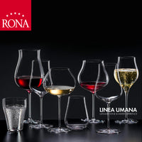 52 Cl Rona Umana Young White and Rosé Wine Tasting Glass in Glass - Set of 6 Pieces