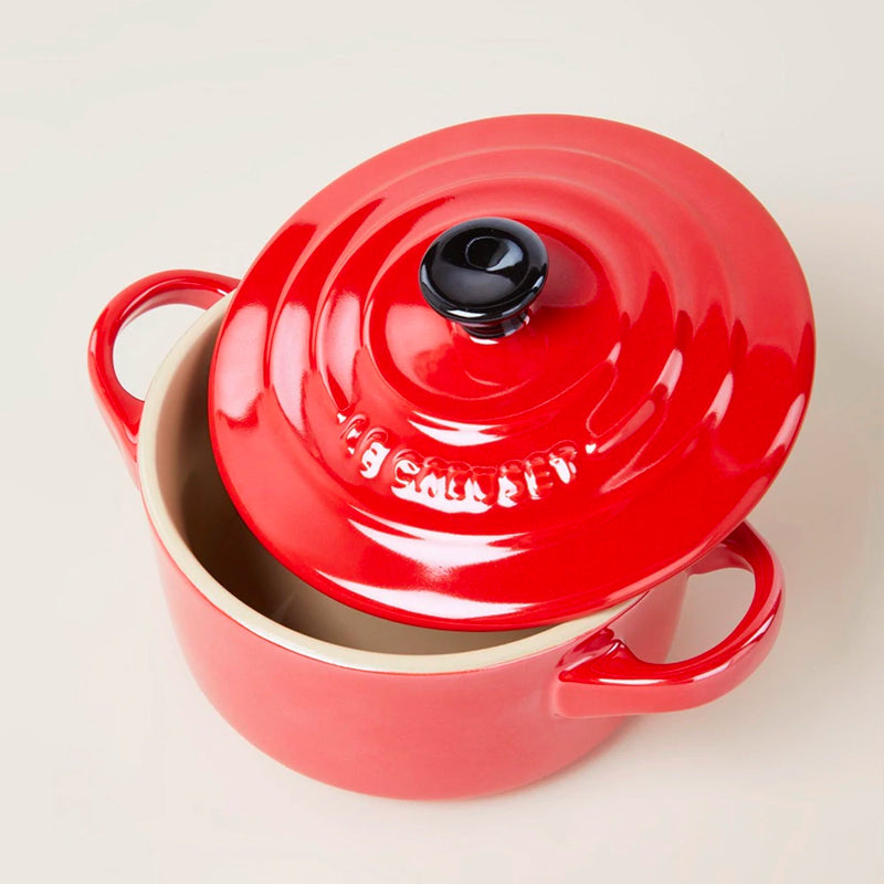 10 Cm Le Creuset Mini cocotte casserole ronde en grès vitrifié Set de 4 pz