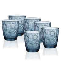 38 5 Cl Bormioli Rocco Diamond Water Glass in Glass Set of 6 Pieces