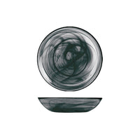 21 cm - H&H Alabastro Deep Plate in Glass - Set of 6 Pcs