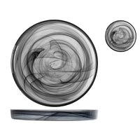 33 cm - H&H Alabastro Raised-Rim Glass Dinner Plate - Set of 6 Pcs