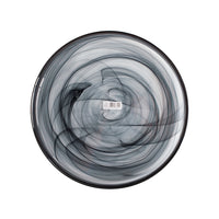 33 cm - H&H Alabastro Raised-Rim Glass Dinner Plate - Set of 6 Pcs