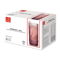 40 Cl Bormioli Rocco America 20S Cocktail Glass in Glass Set of 6 Pieces