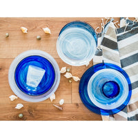 21 cm - H&H Alabastro Fruitbord Van Glas - Set 6 Pz