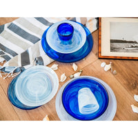 21 cm - H&H Alabastro Fruitbord Van Glas - Set 6 Pz