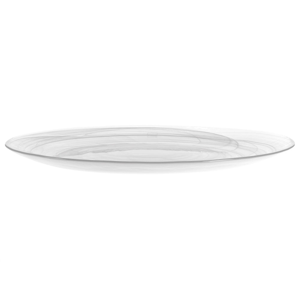 32.5 cm - H&H Alabastro Plato Llano En Vidrio - Set de 6 Piezas