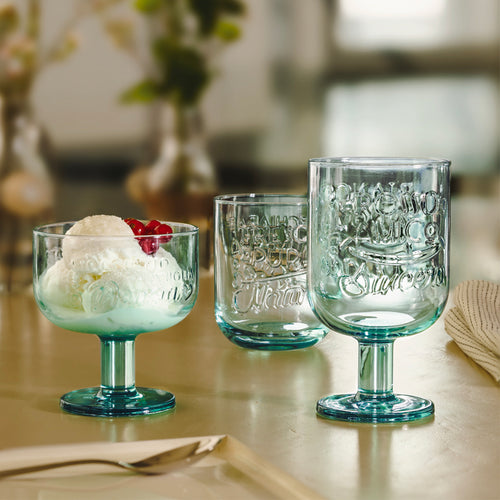 36 5 Cl Bormioli Rocco Graphica Water Goblet in Glass Set of 6 Pieces