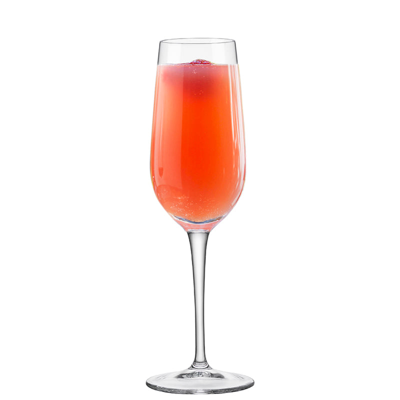 21 5 Cl Bormioli Rocco Spazio Champagnerflöte aus Glas Set mit 3 Stk