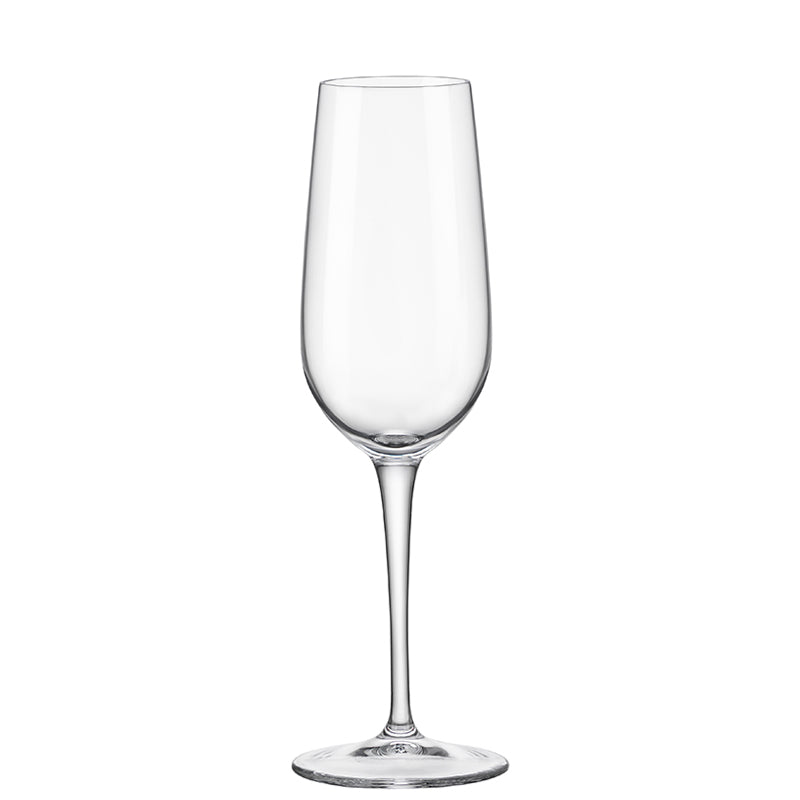 21 5 Cl Bormioli Rocco Spazio Champagnerflöte aus Glas Set mit 3 Stk