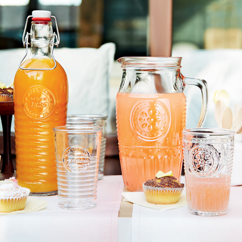 47 Cl Bormioli Rocco Romantic Tarro para refrescos barroco de vidrio Set de 6 piezas