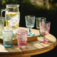 32 Cl Bormioli Rocco Romantic Barok Waterglas in Gehard Glas - Set van 4 Stuks