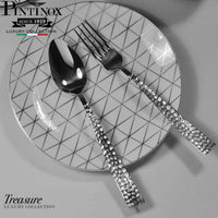 Pintinox Palace Dessert Fork in Stainless Steel Set of 12 Pcs