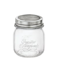 25 Cl Bormioli Rocco Quattro Stagioni Genietti-Glas aus Glas mit Siebdeckel