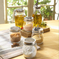 25 Cl Bormioli Rocco Quattro Stagioni Genietti-Glas aus Glas mit Siebdeckel