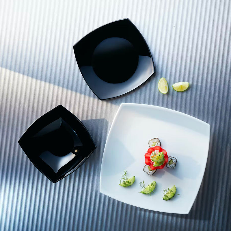 26 9X26 9 Cm Arcoroc Delice Flat Plate in Opal Glass Set of 6 Pcs
