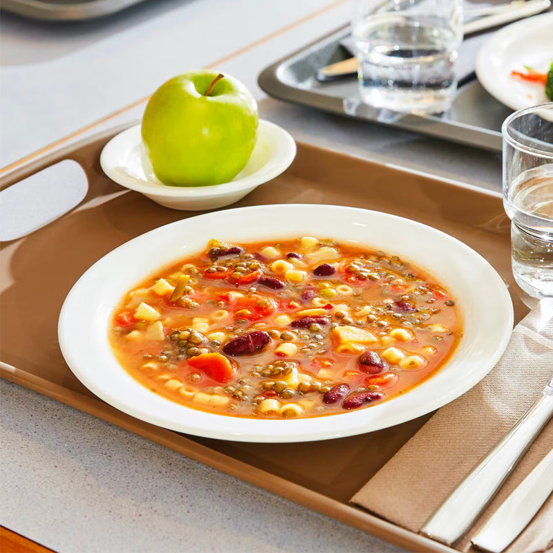 23 5 Cm Arcoroc Hoteliere Assiette plate en verre opale Set 6 Pcs